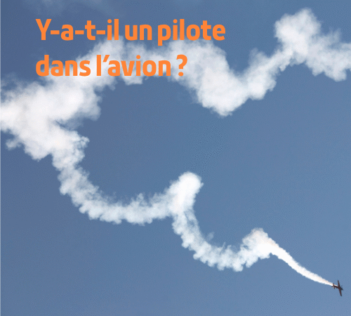 image de voltige d'un avion avec pour titre 