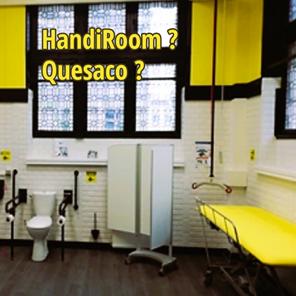 Image d'une salle de change adaptée avec pour titre : 